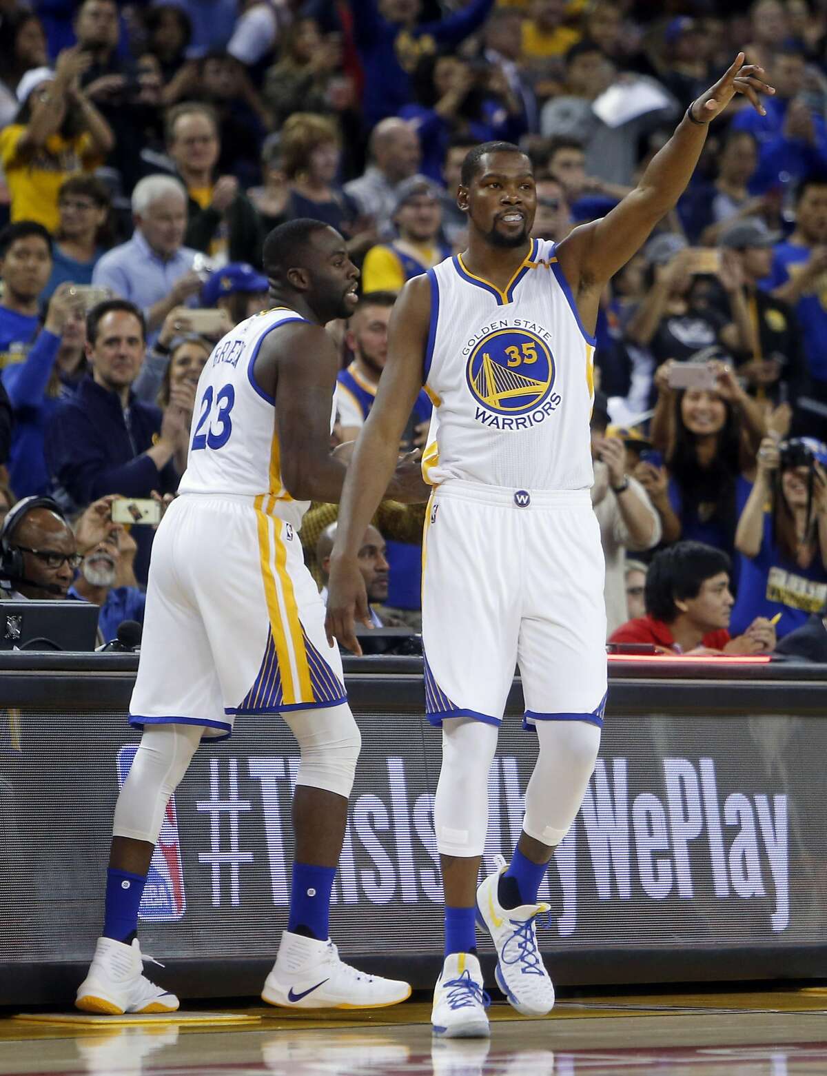 Warriors’ Draymond Green trying to find ‘rhythm’ with Kevin Durant