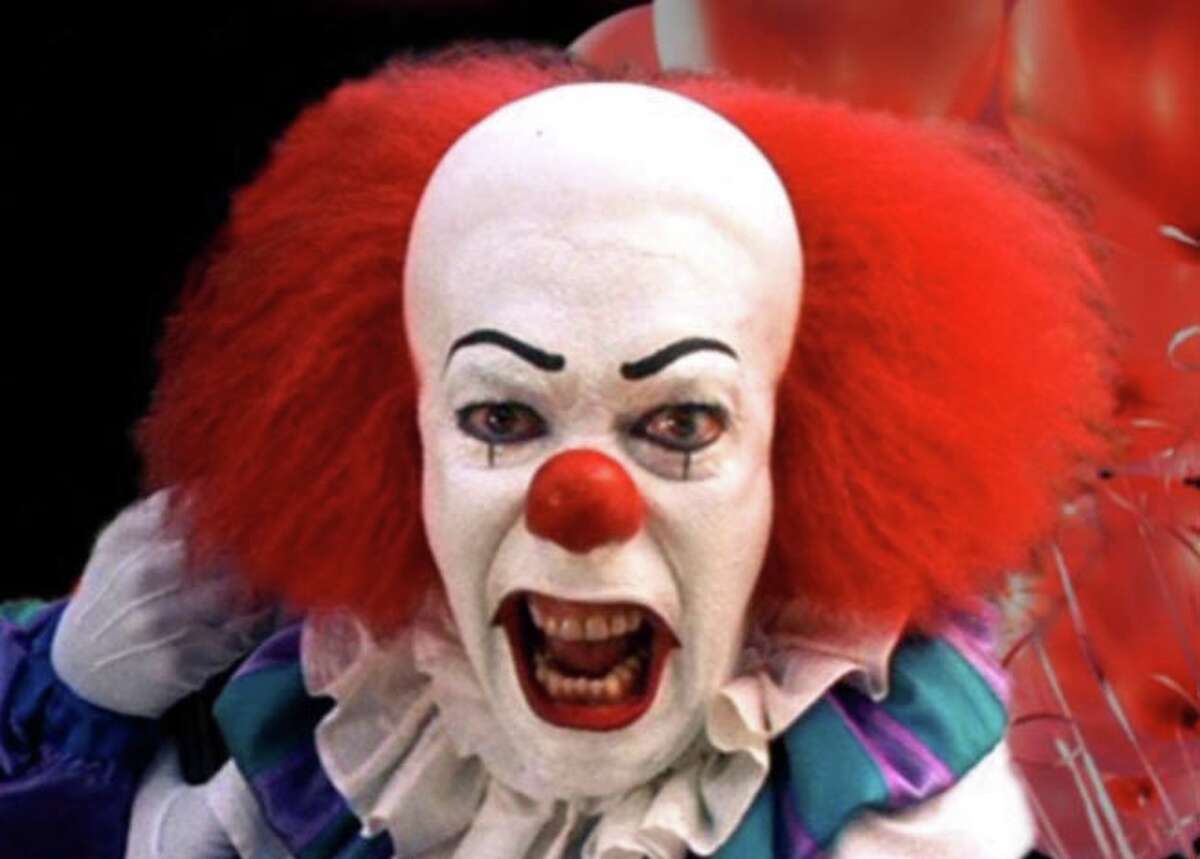 Pennywise the Dancing Clown from the miniseries “It,” based on the book of the same name by Stephen King.