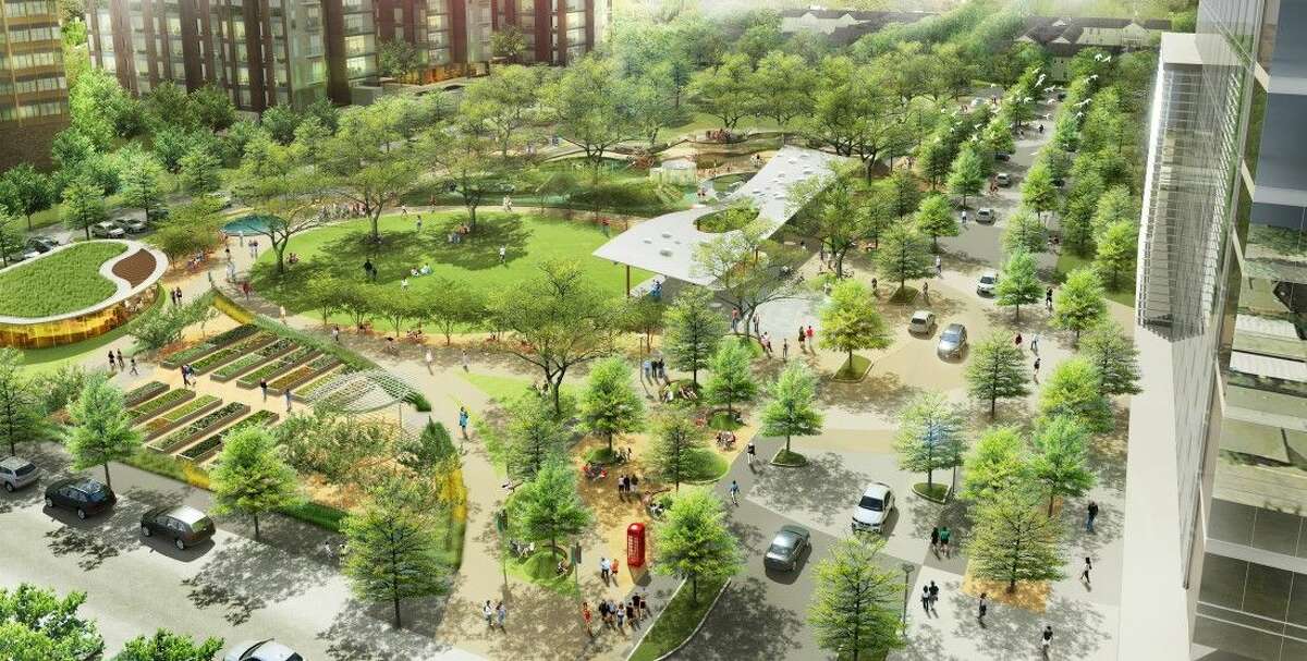 An artist rendering of the newly renovated Levy Park. Construction will being later this month pending permitting and cooperative weather.