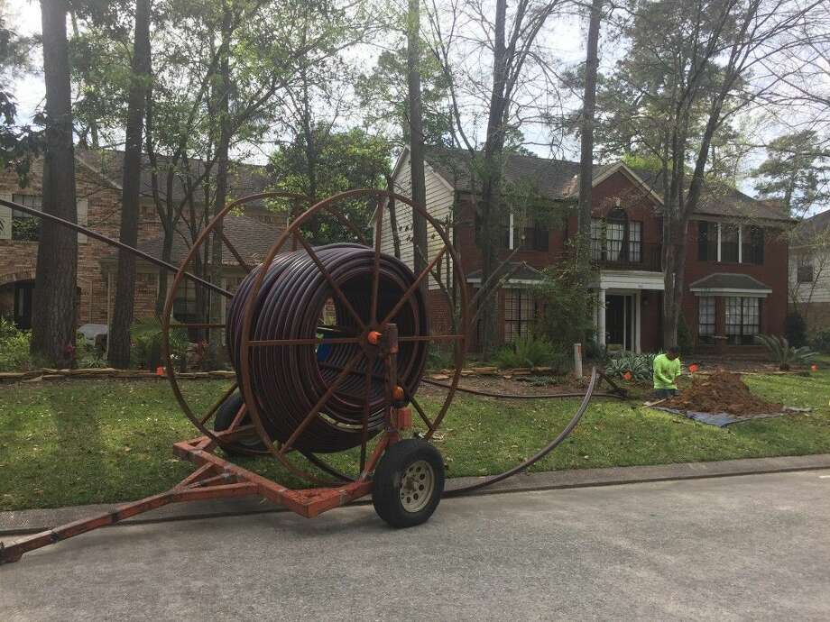 Fiberoptic cable work continues in The Woodlands Houston Chronicle