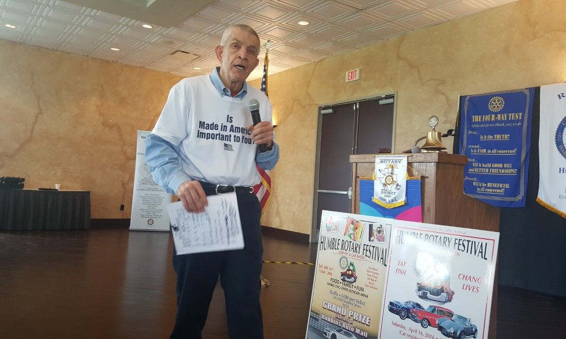  mattress mac praises service above self at humble rotary