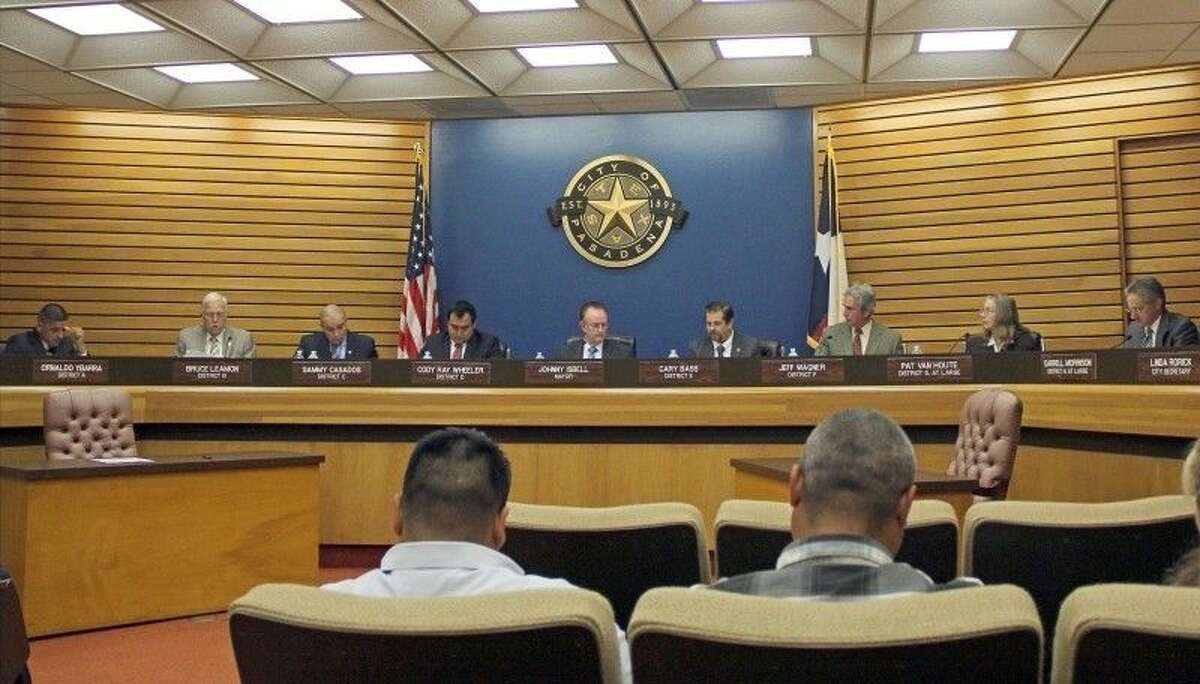 The Pasadena City Council is pictured. 