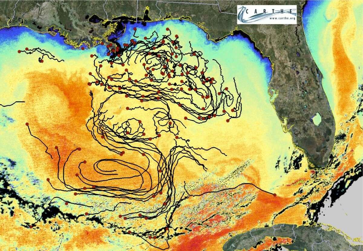 Уровни глубоководных горизонтов. The Gulf Stream artwork.