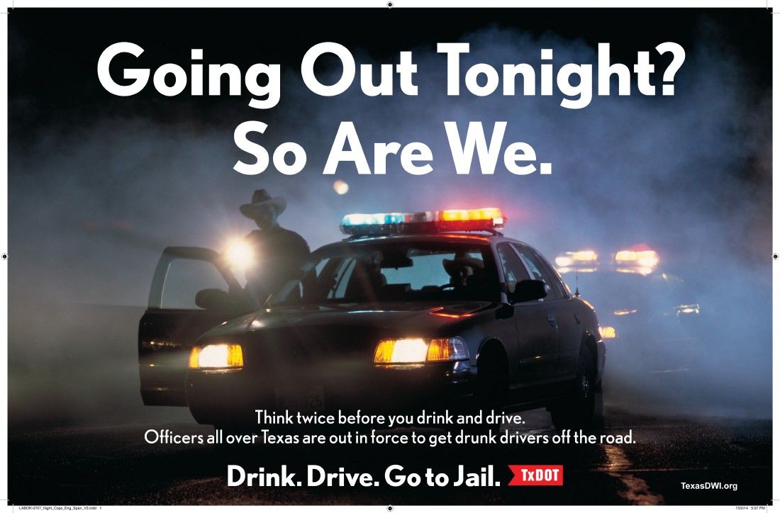 Drink. Drive. Go to jail.