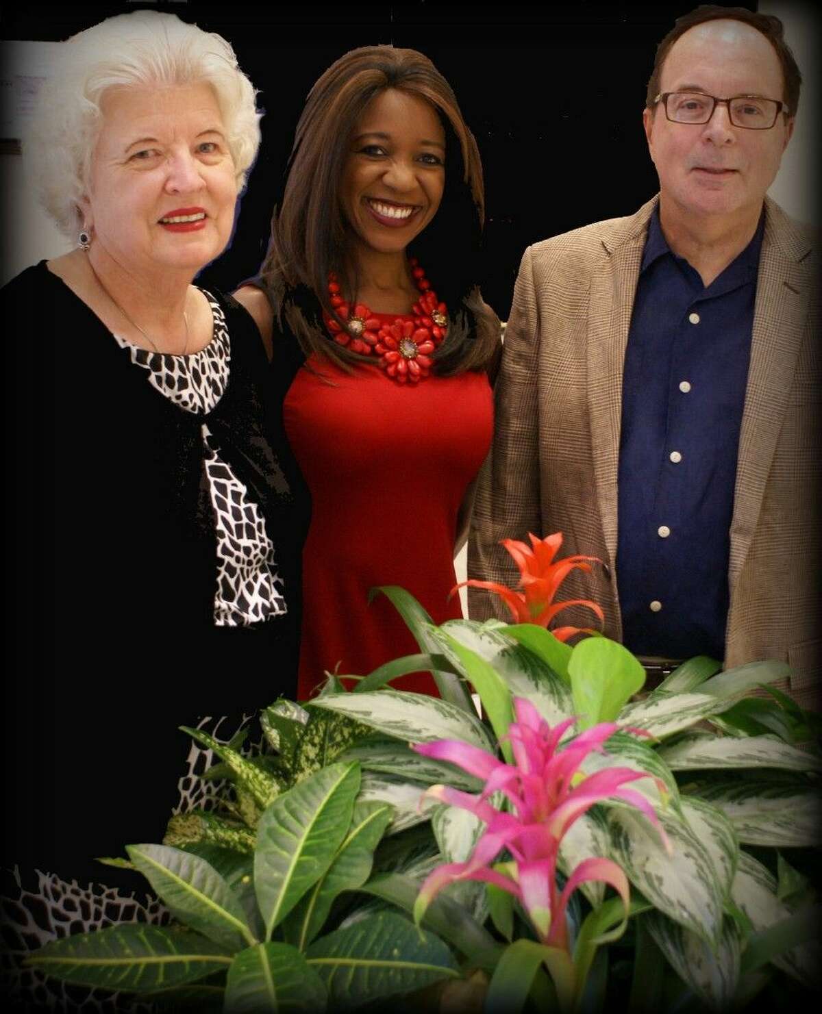 Left to right: FBFN Foundation President Carole Kanusky, Fox 26 news analyst and Baly Projects CEO Jacquie Baly and Ken Kaser, director of the University of Houston Conrad Hilton Hotel College's Sugar Land program.