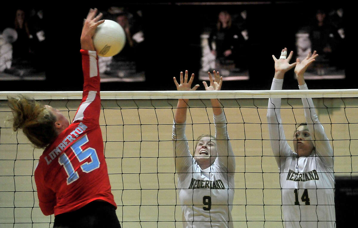 Nederland volleyball keeps district title hopes alive with win over ...