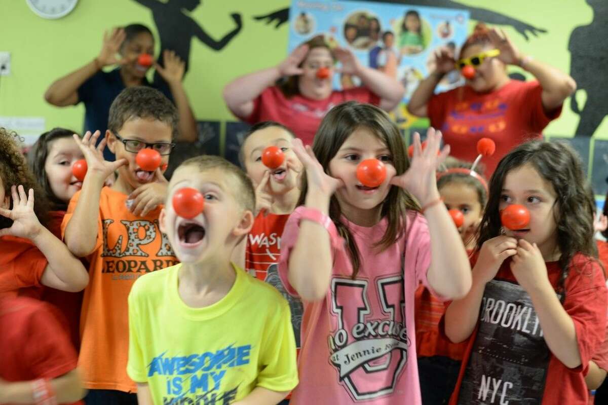 There was a sea of pint-sized red rubber noses at the High Achievers Learning Center in La Porte last Friday, and while it made for a silly site, it was all for a serious cause.