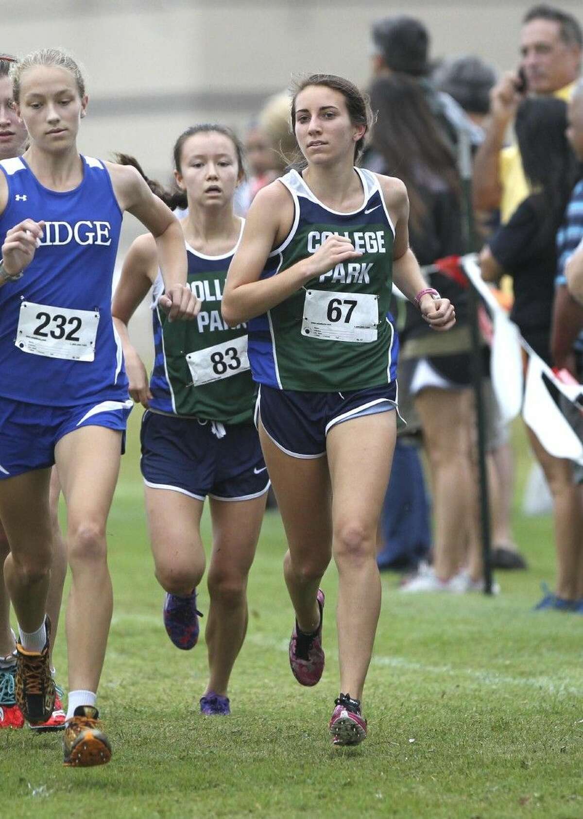 College Park’s Camila Cortina, pictured at the Oak Ridge Invitational on Sept. 13, finished second at the Brenham Hillacious Invitational on Saturday.