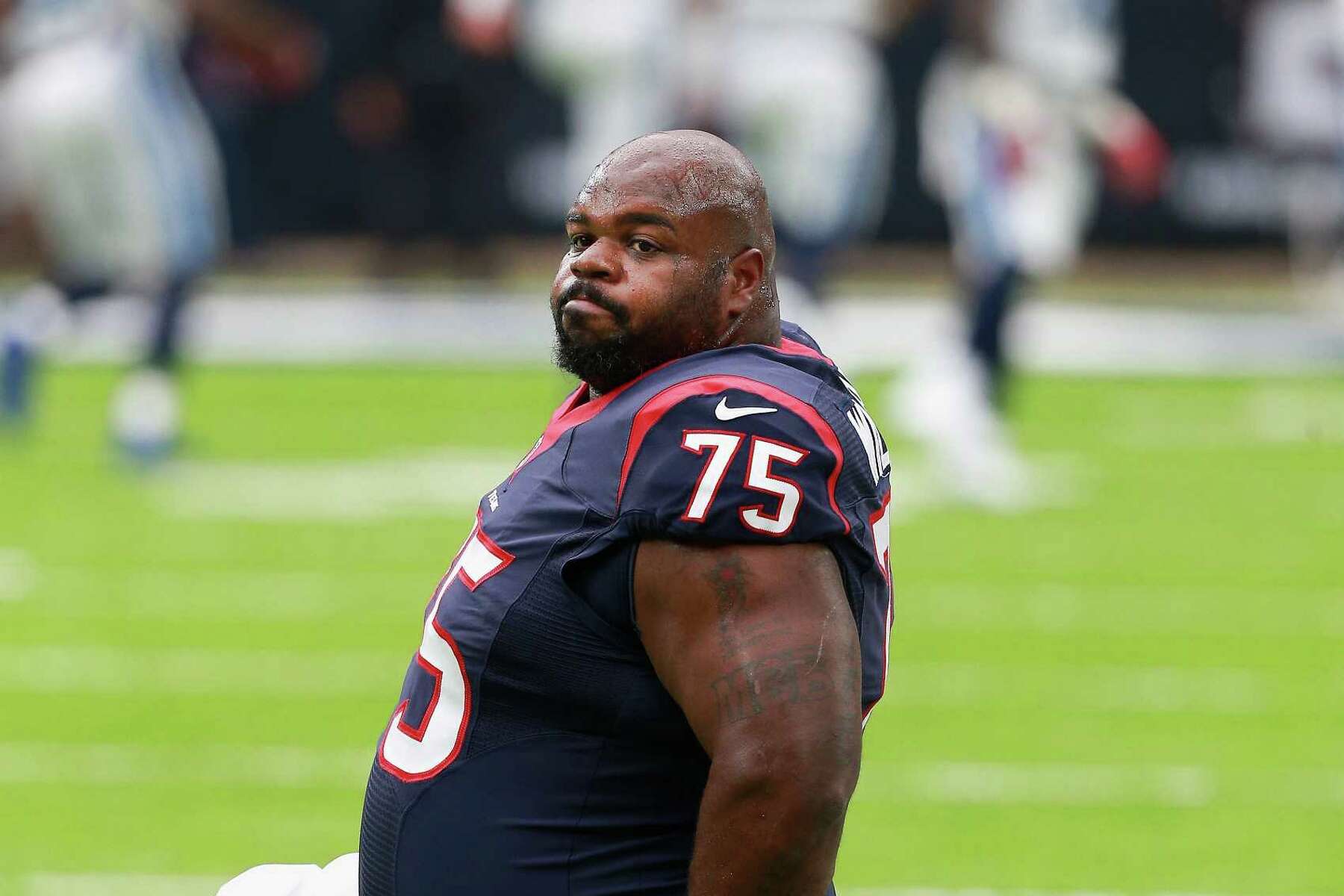 Houston Astros - Vince Wilfork and his family came out to visit us