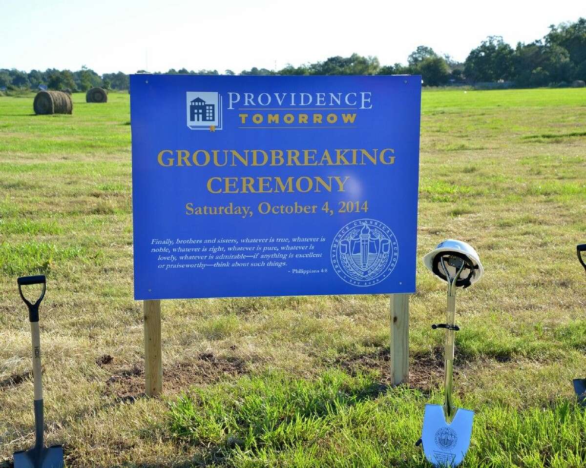 Providence Classical School welcomes around 200 attendees to the Official Groundbreaking Ceremony.