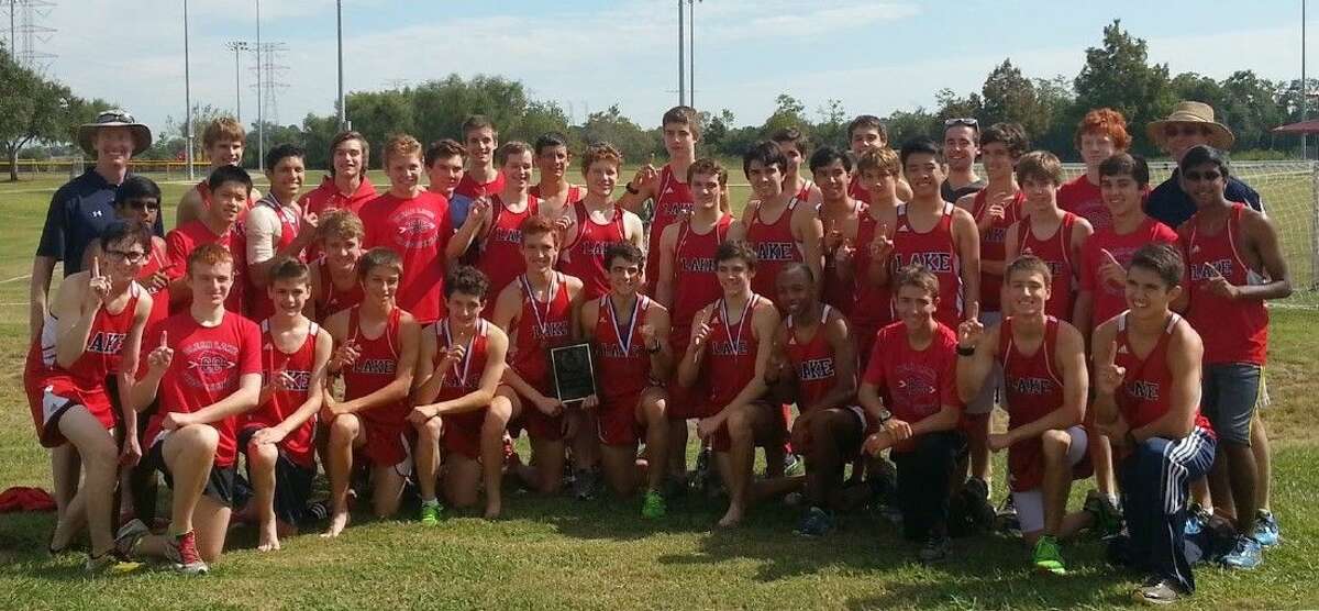 The Clear Lake boys' cross country team won the varsity and junior varsity titles in the District 24-6A meet this past Thursday in League City.