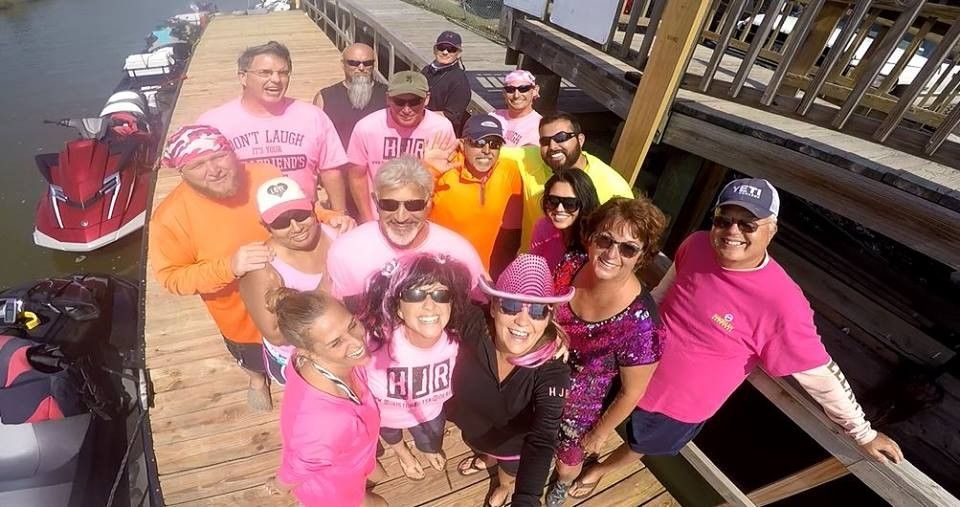 Houston Jetski Riders presents reverse trickortreat ride on Lake Houston