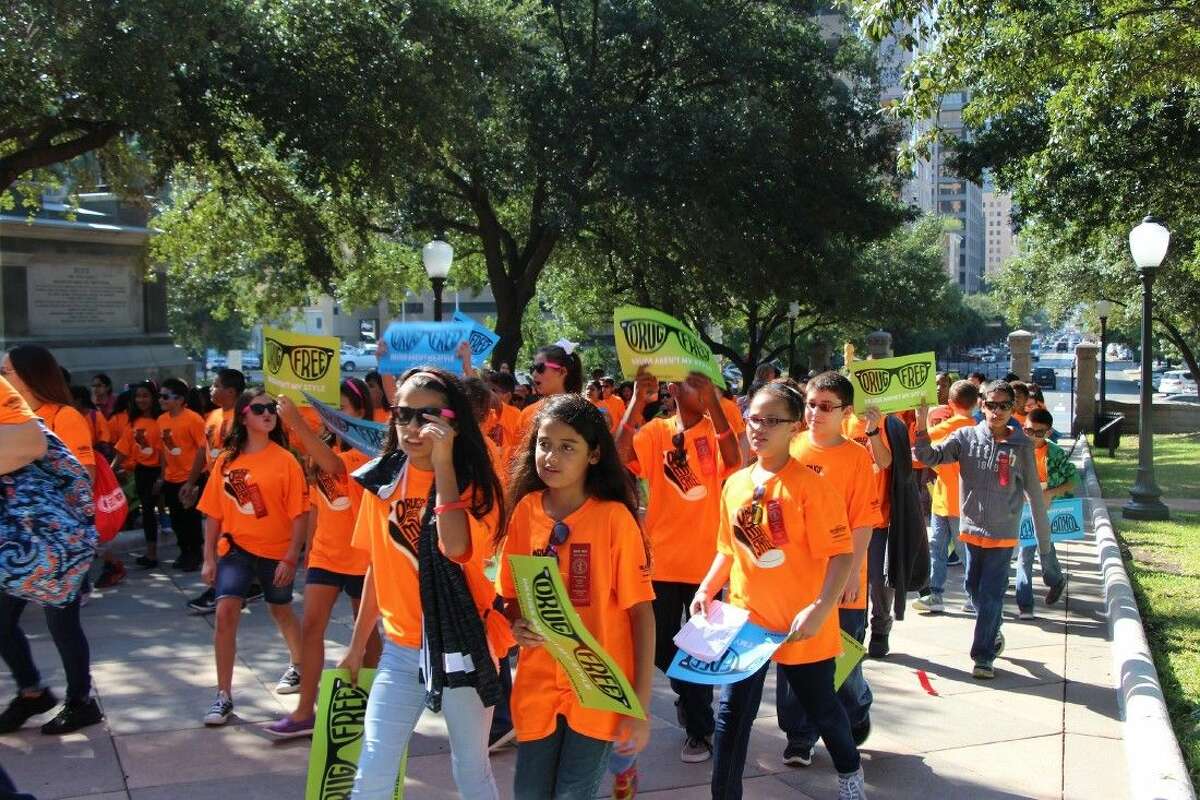 CCISD 5th Graders rally at State Capitol