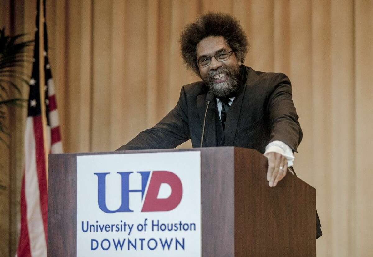 Professor, author and civil rights activist Dr. Cornel West visited the University of Houston-Downtown (UHD) Friday, Nov. 6, to deliver a program focused on social justice. An audience of more than 600 attended from across the city.
