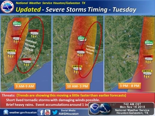 Severe weather threat possible Tuesday