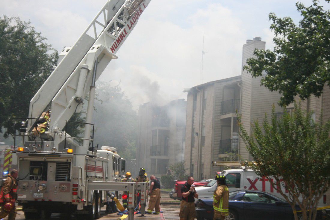 Fouralarm fire damages apartments in Humble
