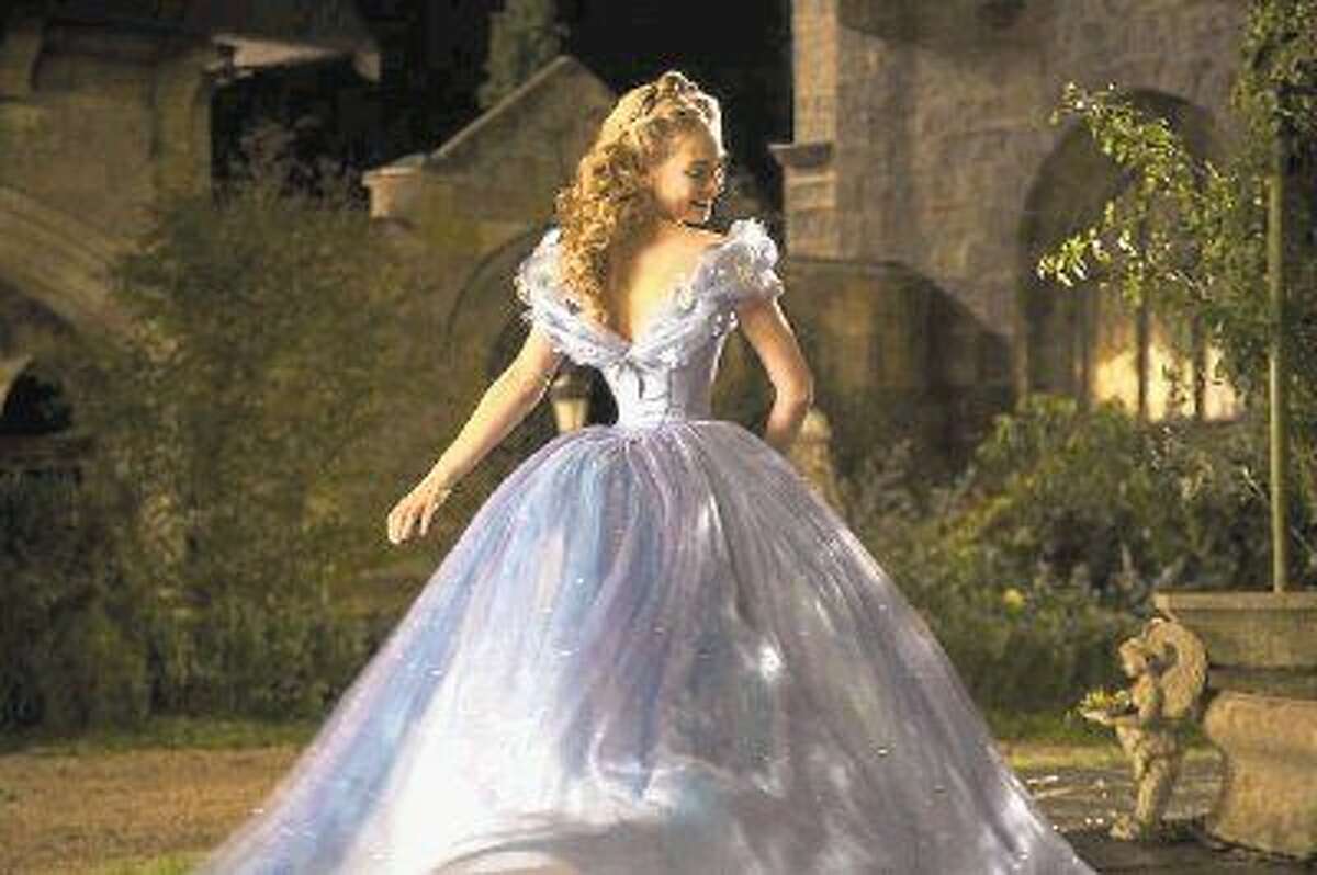 The story of “Cinderella” follows the fortunes of young Ella (Lily James) whose merchant father remarries following the death of her mother.