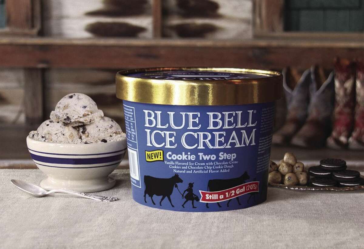 6. Cookie Two Step Blue Bell description: "Vanilla ice cream with hints of brown sugar, combined with chunks of chocolate crème-filled cookies and tasty chocolate chip cookie dough pieces." Editor's note: Far better than square dancing.