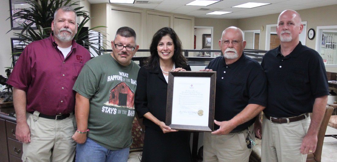 Bank of San Jacinto County honors CEO s family s contributions to