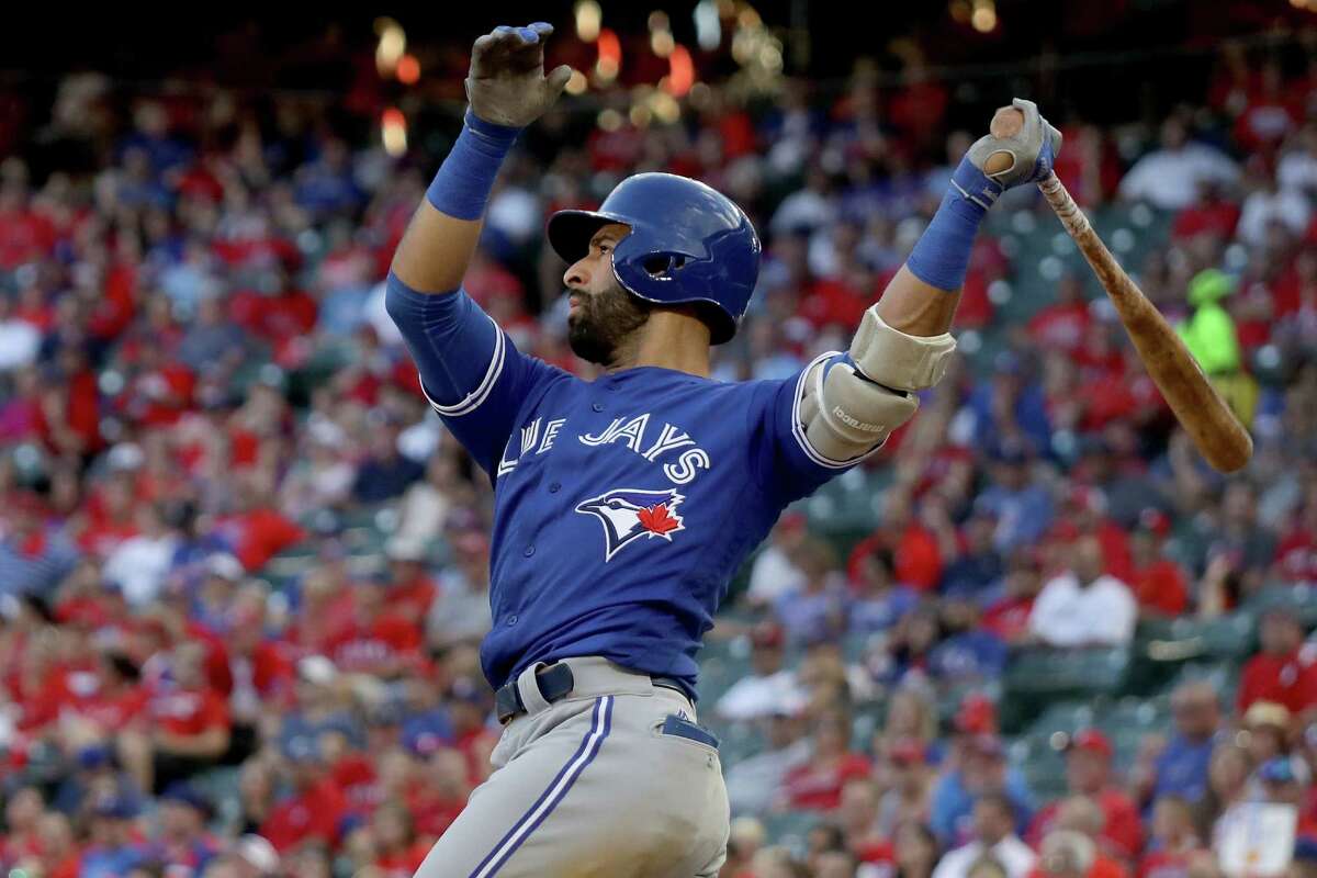 No bat flip this time from Jose Bautista as Blue Jays romp to 10-1 win over  Texas, Toronto Blue Jays