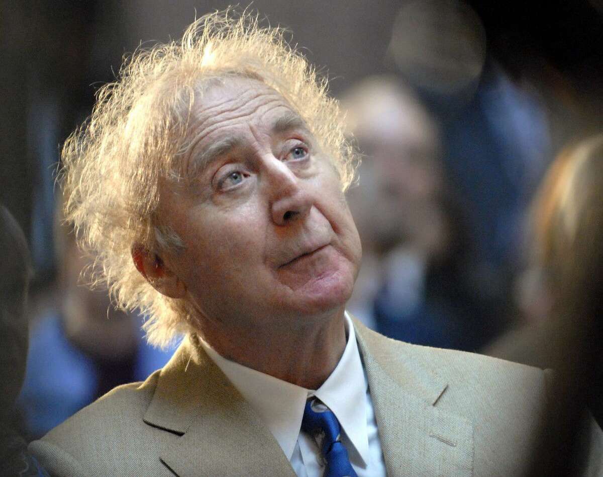 Actor Gene Wilder listens as he is introduced to receive the Governor’s Awards for Excellence in Culture and Tourism at the Legislative Office Building in Hartford, Conn on April 9, 2008. Wilder, who starred in such film classics as “Willy Wonka and the Chocolate Factory” and “Young Frankenstein” has died. He was 83.