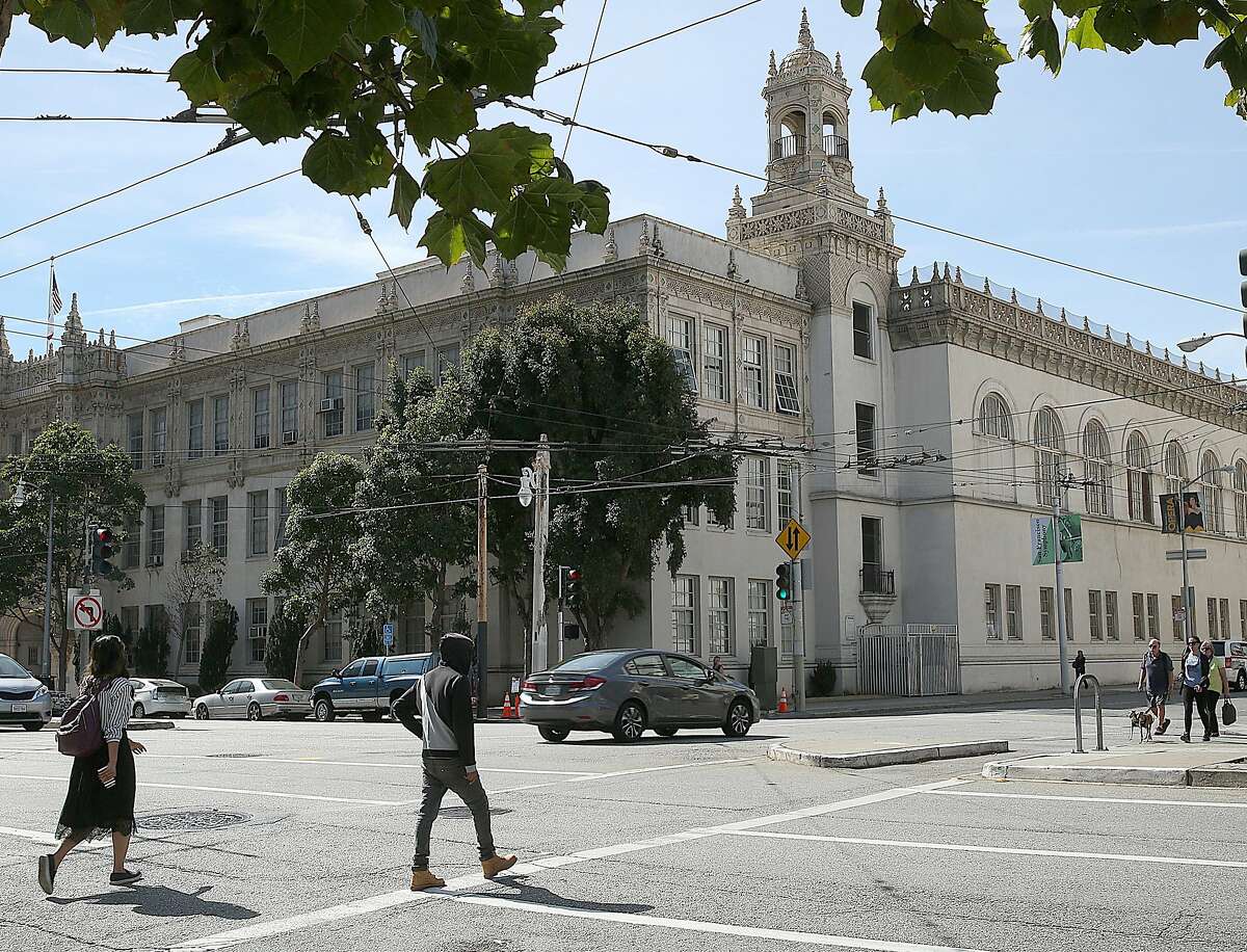 A bond measure would provide some funding to retrofit and rebuild 135 Van Ness Ave. as an art center and art high school on Friday, October 7, 2016, in San Francisco, Calif. The building is currently used for district offices.