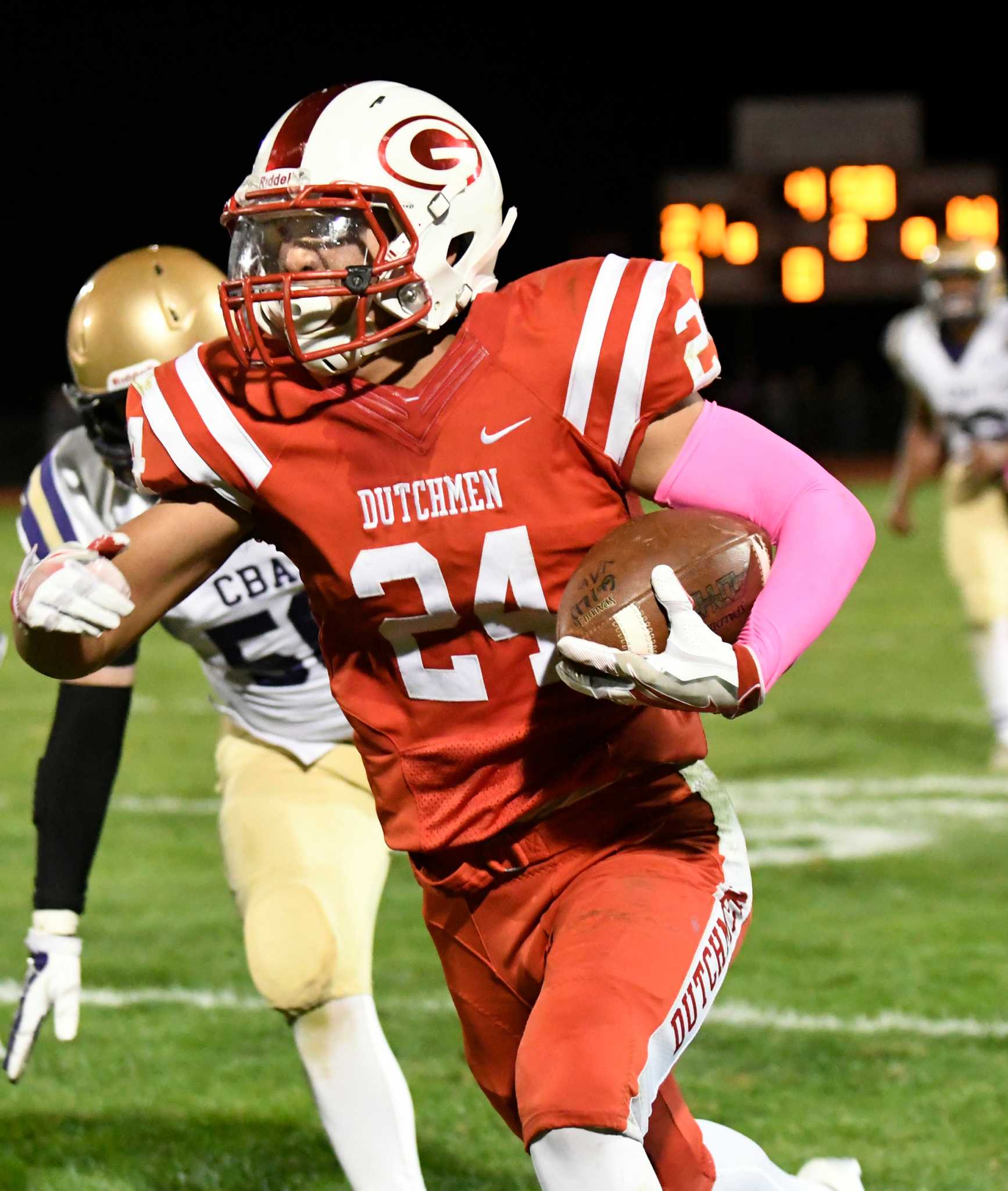 Guilderland Football Holds Off Cba