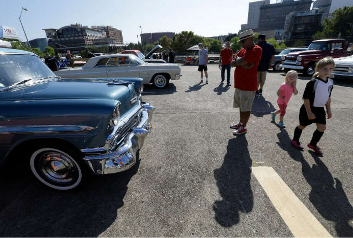 Fundraiser People attend Burnout Houston, a pre-1964 car show, held at 401 Franklin St., Saturday, Oct. 8, 2016, in Houston. A portion of ticket sells benefited the Art of Hope Foundation.