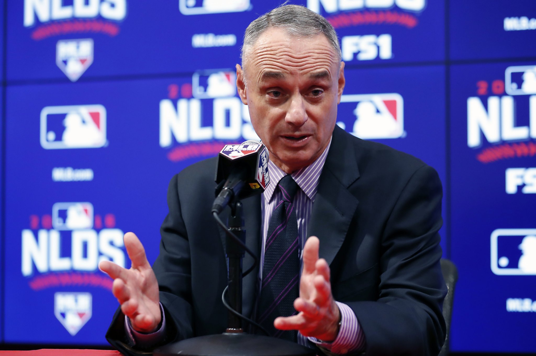 Mlb Head MLB head Manfred confident no more can-throwing in Toronto