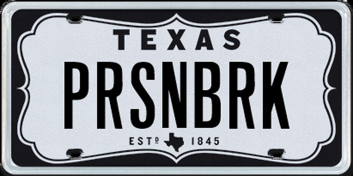 License plates rejected by the Texas DMV since July 2016