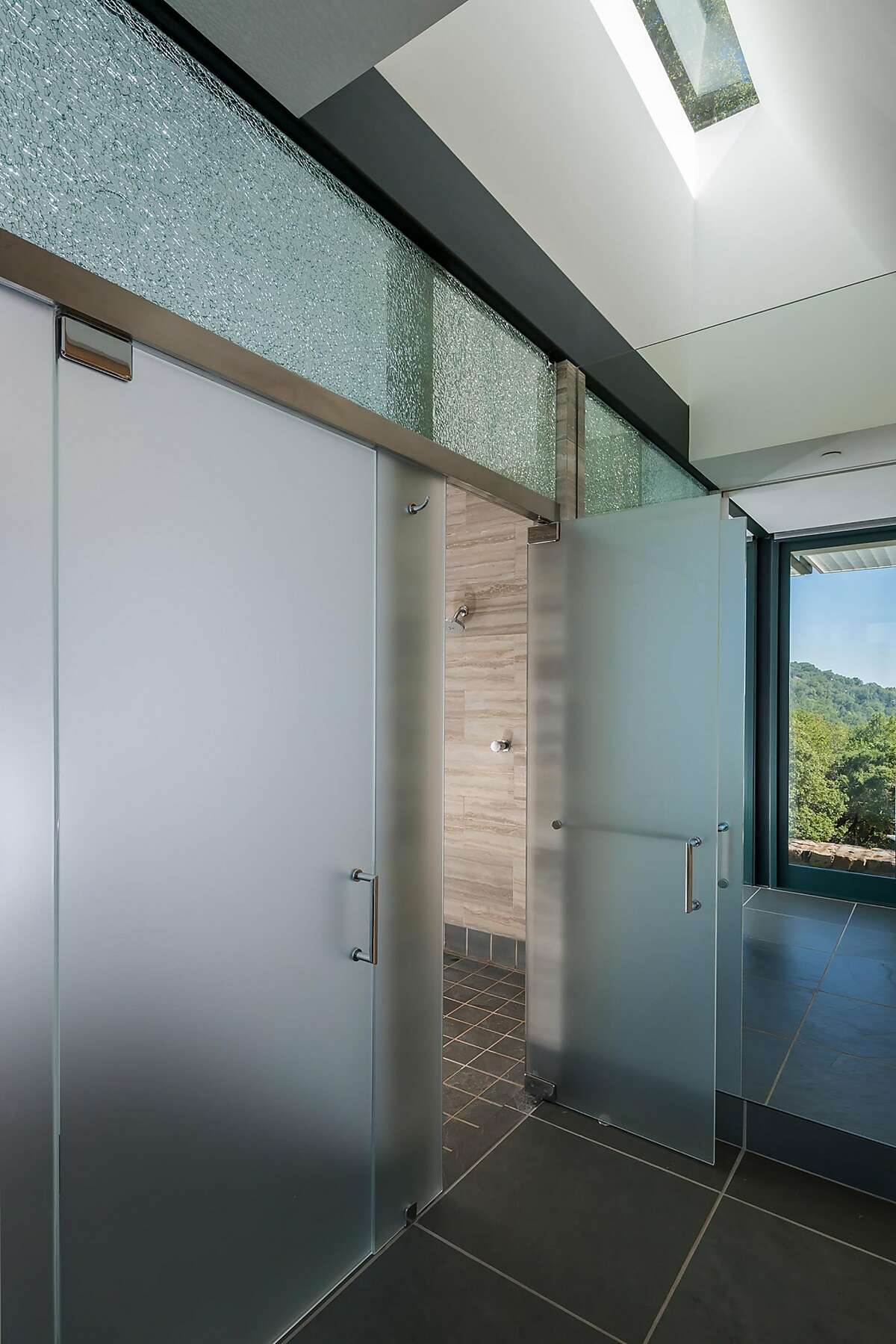 Image showcasing Dramatic luxury home in Sonoma features private observatory for stargazing