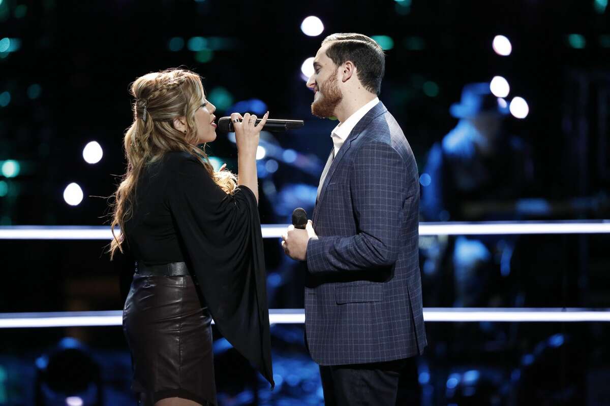 THE VOICE -- "Battle Rounds" -- Pictured: (l-r) Elia Esparza, Ponciano Seoane -- (Photo by: Tyler Golden/NBC)