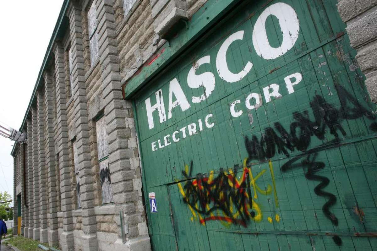 The abandoned Hasco Electric Company building on South Water Street in Byram as seen on Tuesday afternoon.
