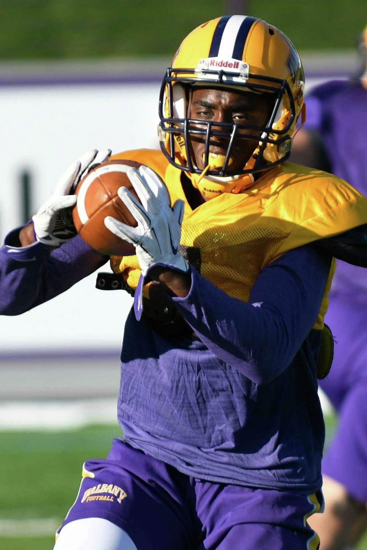 UAlbany football's Jordan Crockett running with second chance