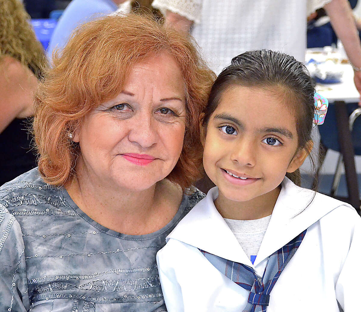 Isa Romero and Aileen Rivera Romero at the St. Augustine Grandparents Day event.