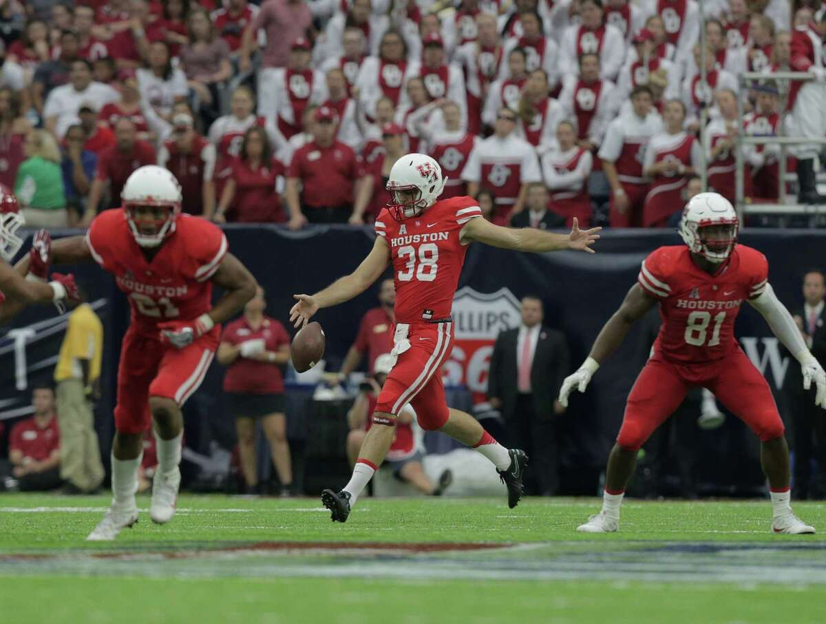 The first college football game Dane Roy attended was also his first as a player - UH's 33-23 upset of then-No. 3 Oklahoma on Sept. 3 at NRG Stadium.