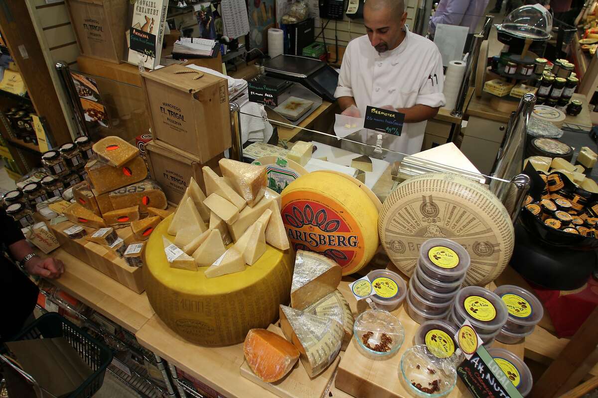 The cheese counter at Cal Mart grocery store in downtown Calistoga.