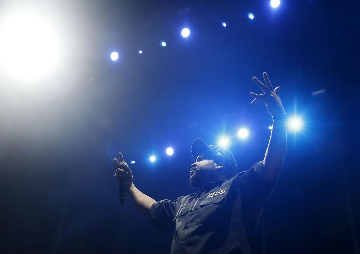 Ice Cube performs during the first night of the Treasure Island music festival Oct. 15, 2016 in San Francisco, Calif.