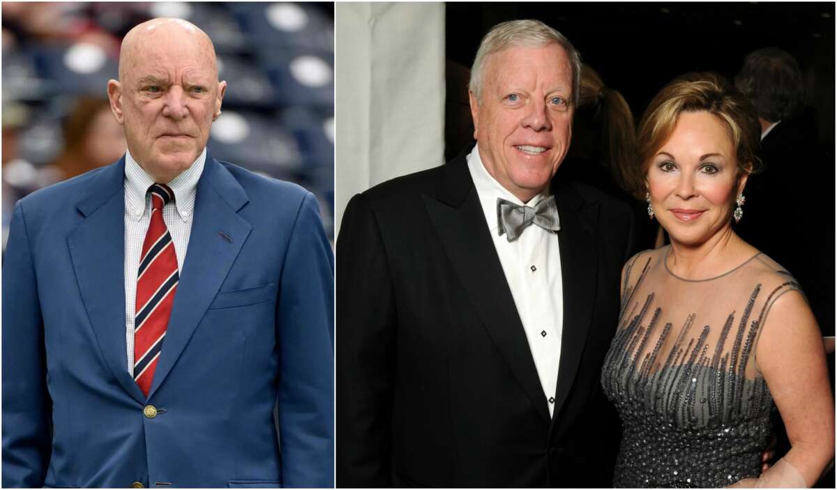 In July, Houston Texans owner Bob McNair (left), who made his money in power plants, donated $5,400 to Donald Trump's campaign. But most of the biggest and reliably Republican donors have not given Trump a cent, according to data compiled by the nonpartisan Center for Responsive Politics. They include Richard Kinder, founder of pipeline giant Kinder Morgan, who is seen here with his wife, Nancy, at a gala.