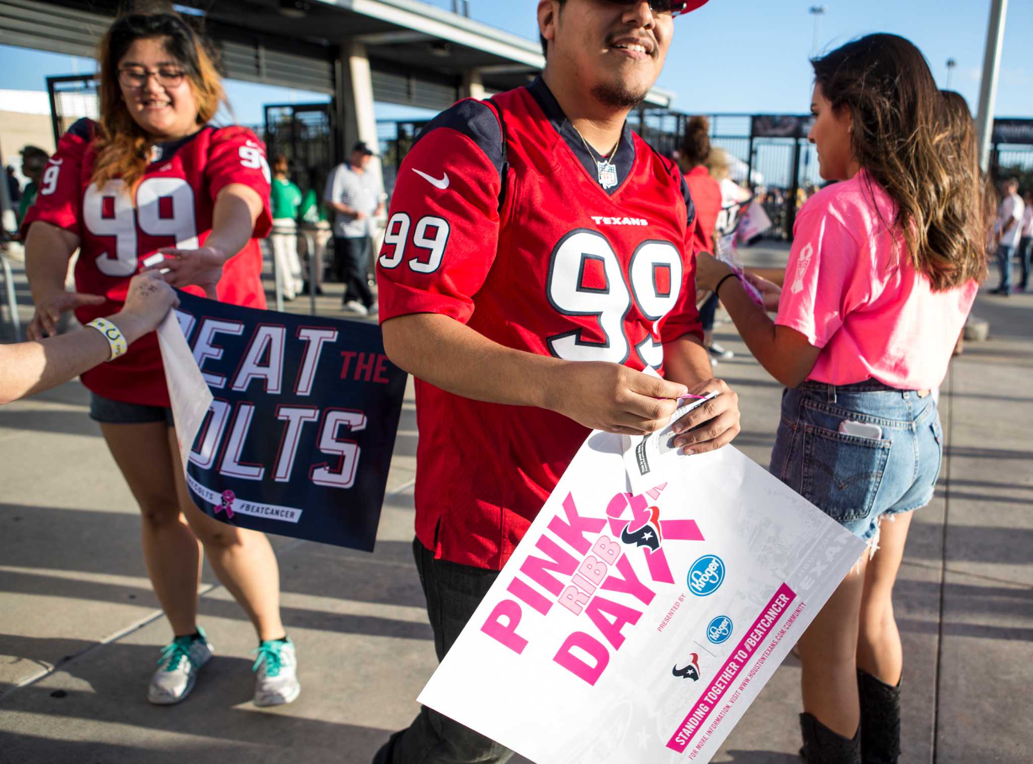 Texans fans tailgate before game against Colts