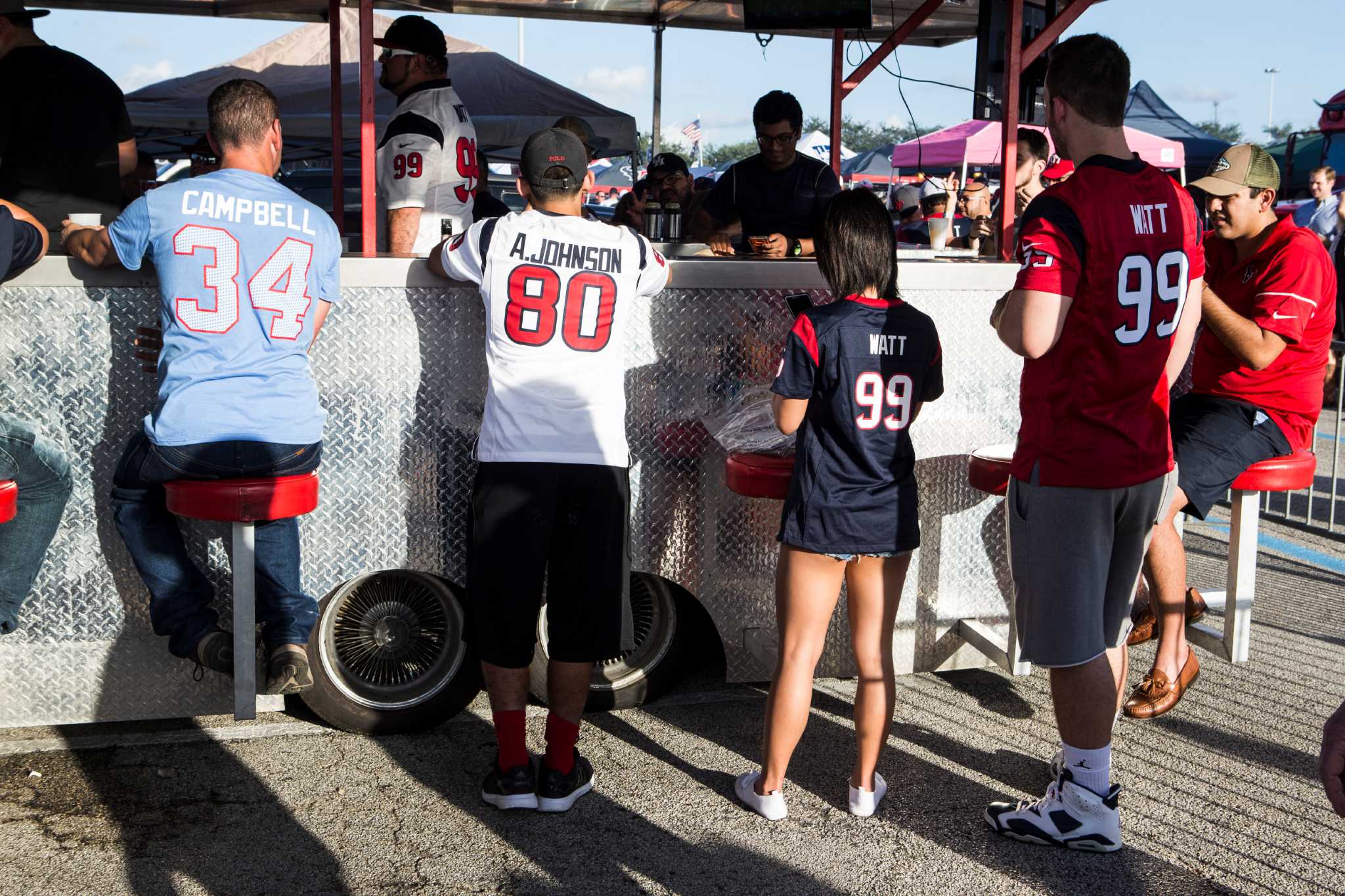 Photos: Texans tailgate before playoff game against Colts