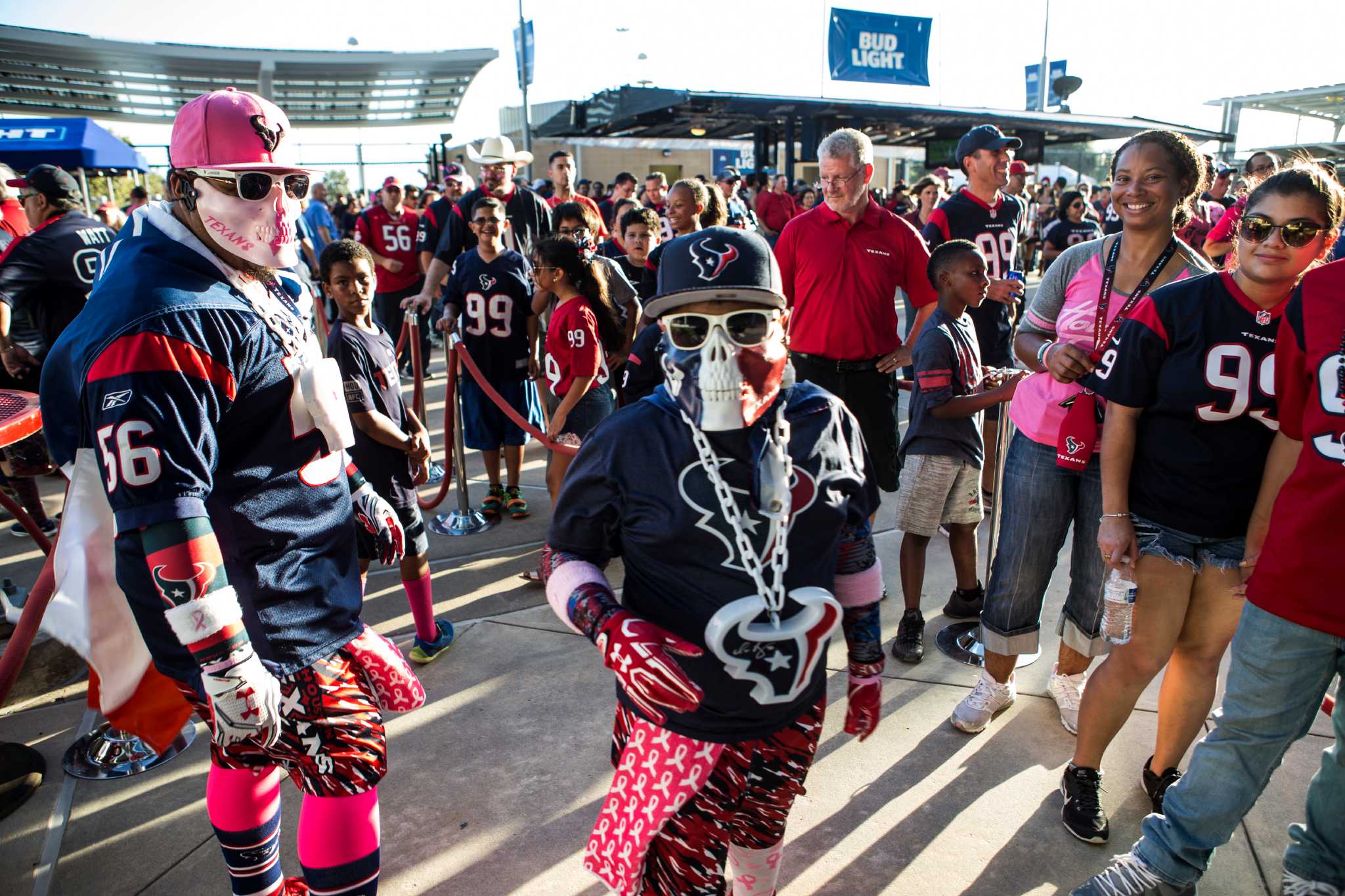 Photos: Texans tailgate before playoff game against Colts