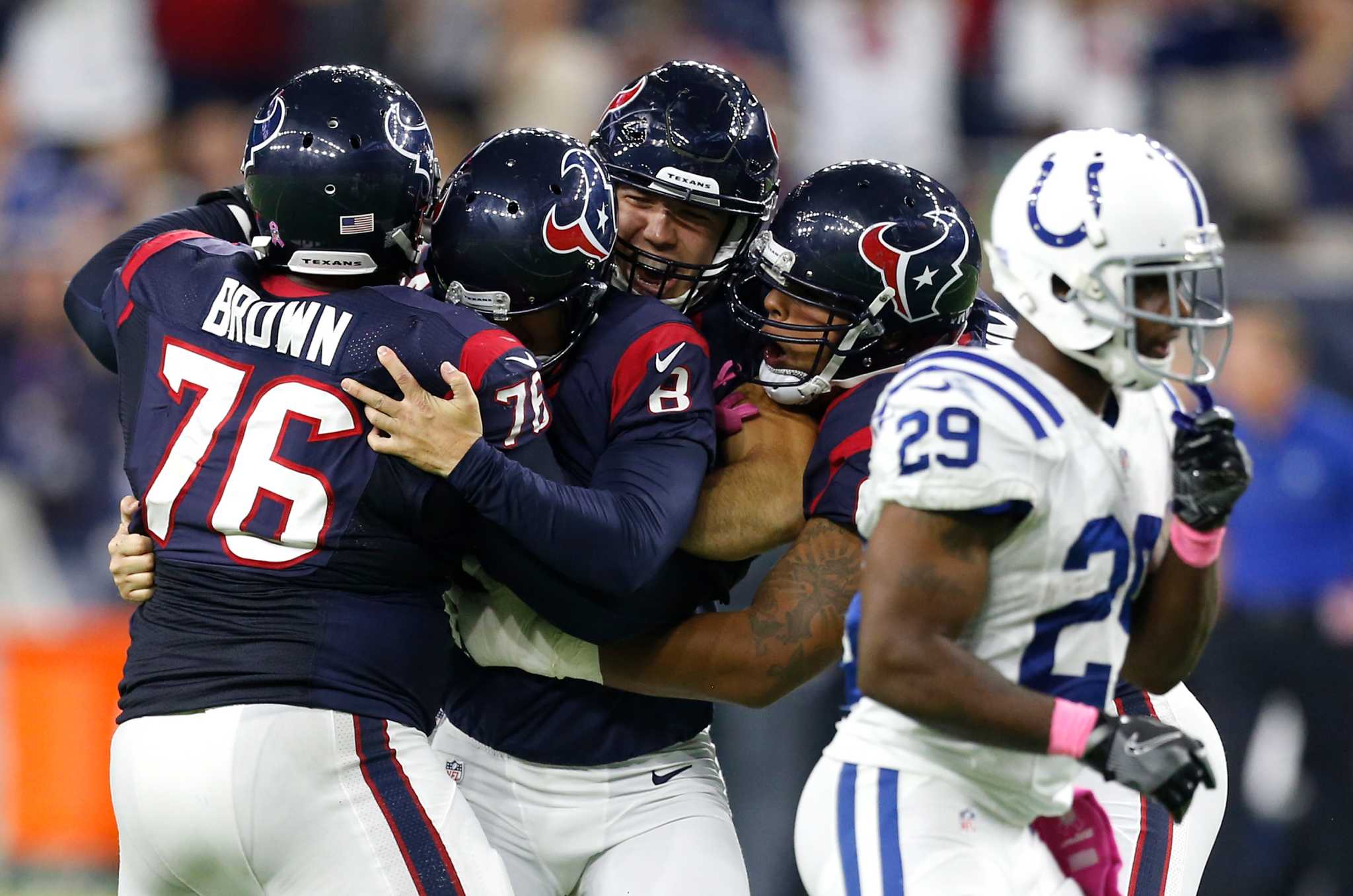 Oct. 16: Texans 26, Colts 23 (OT)