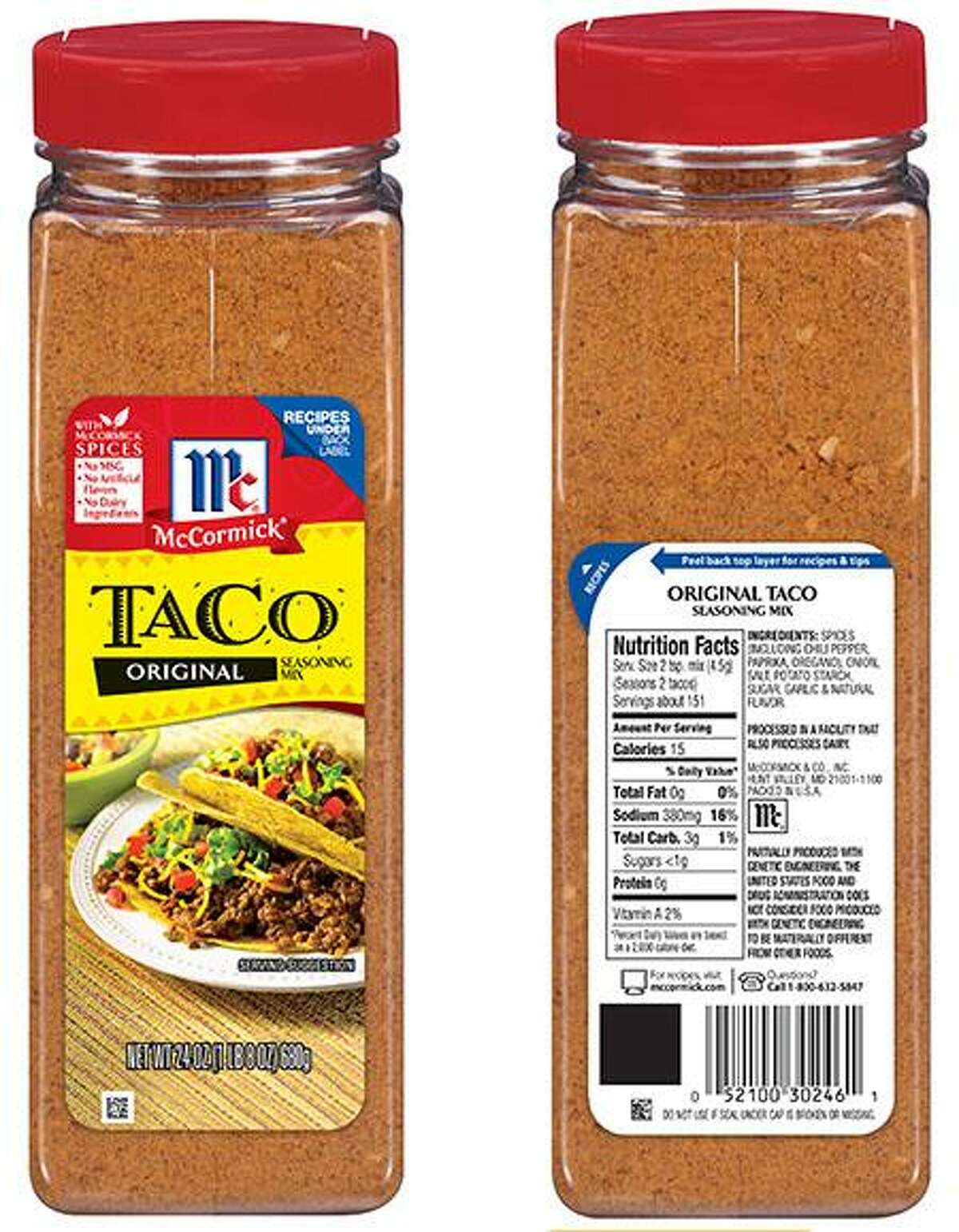 McCormick recalls taco seasoning for allergens