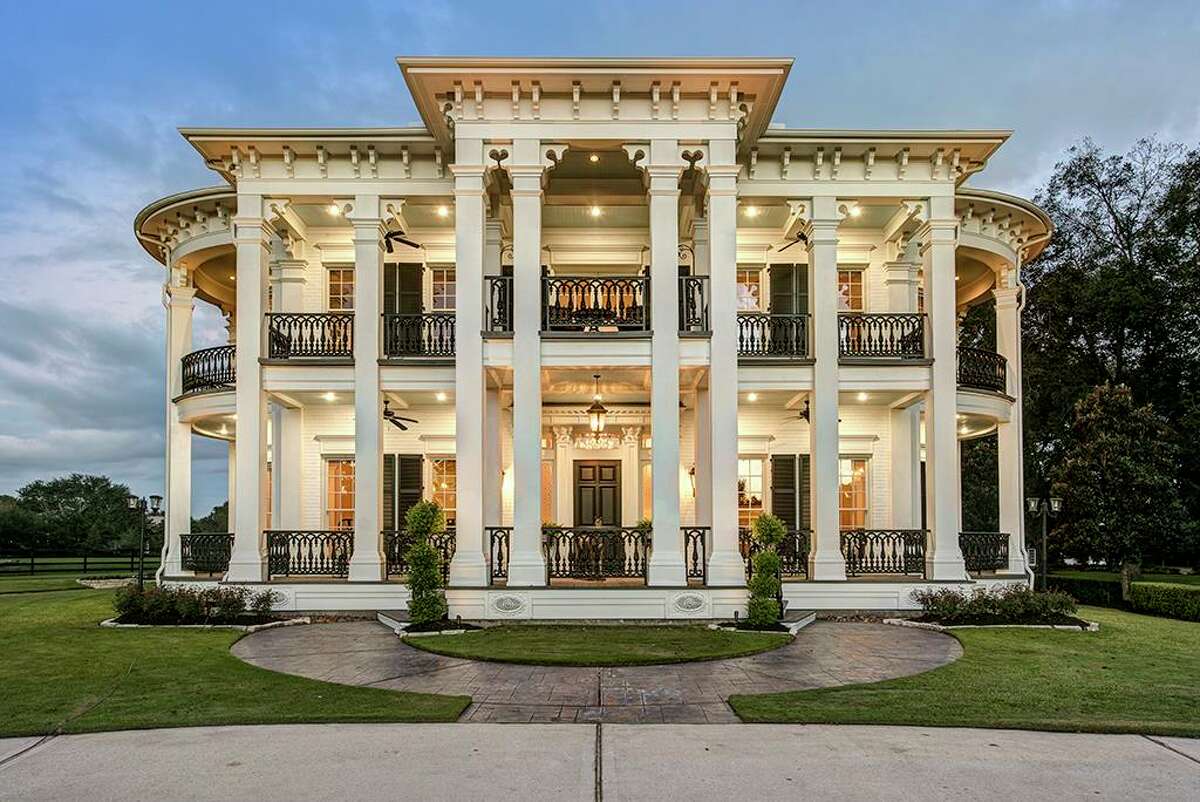 The estate at 22402 Holly Creek Trail in Tomball was originally listed at $3.85 million. It's now priced at $3.45 million.
