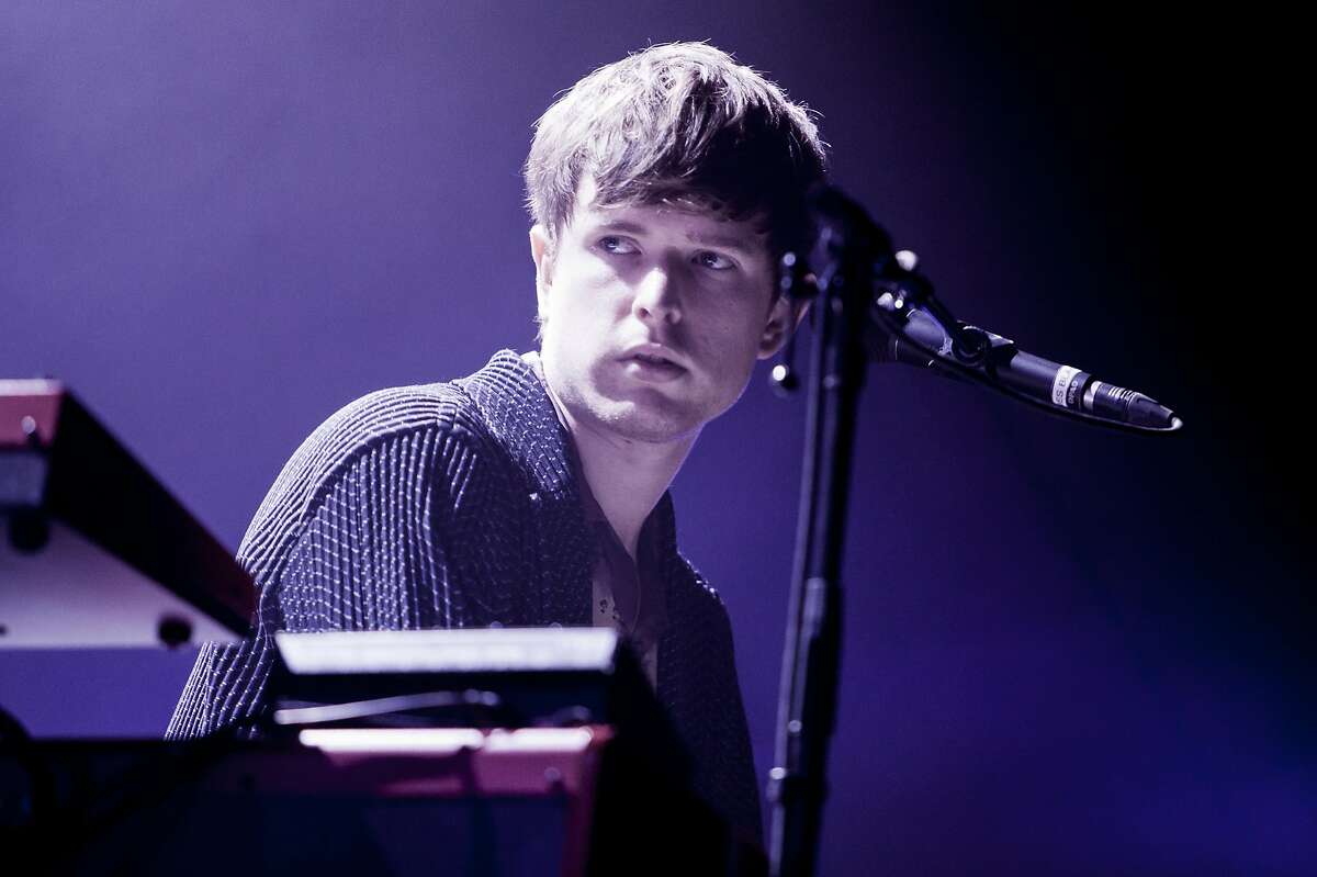 James Blake performs a make-up concert Monday, Oct. 17 2016, at the Fox Theater in Oakland after canceling his appearance at Treasure Island Music Festival the night before.