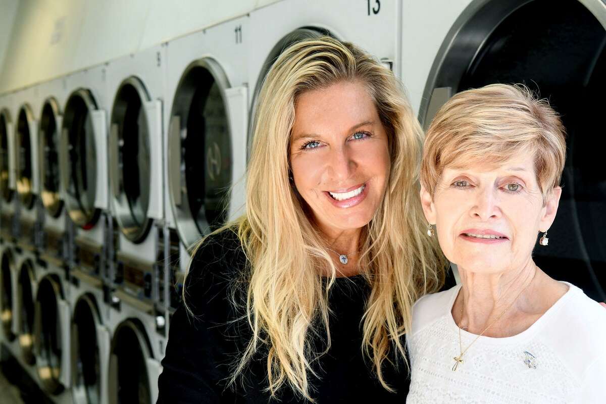 The Laundry Room owner Sofia Sandolo, left, and manager Carol Nardi in the company's Hamilton Avenue in Stamford, Conn., Oct. 17, 2016. Sandolo and her husband Joey have another location in Greenwich.