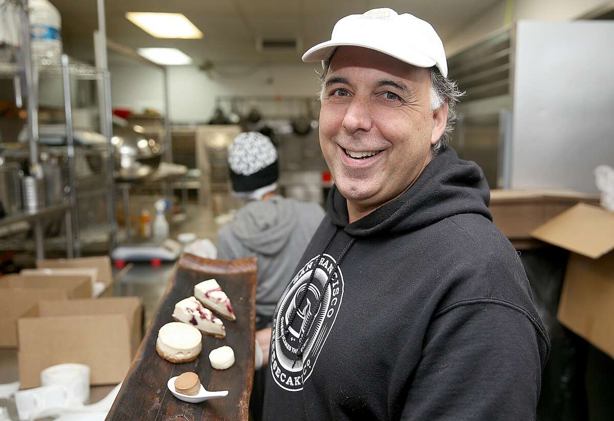 Founder Peter Rizos of San Francisco Cheesecake Co. shows his kitchen on Tuesday, October 18, 2016, in South San Francisco, Calif.