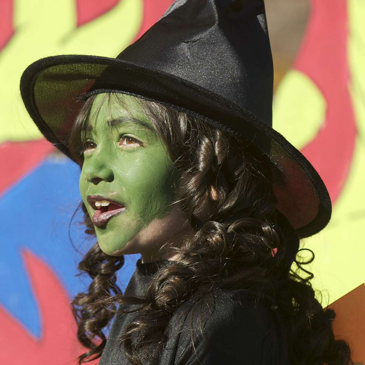 A young Wicked Witch of the West attends a Halloween event in Danbury, in 2013. A recent study shows there can be some creepy stuff lurking in cosmetic products aimed at children.