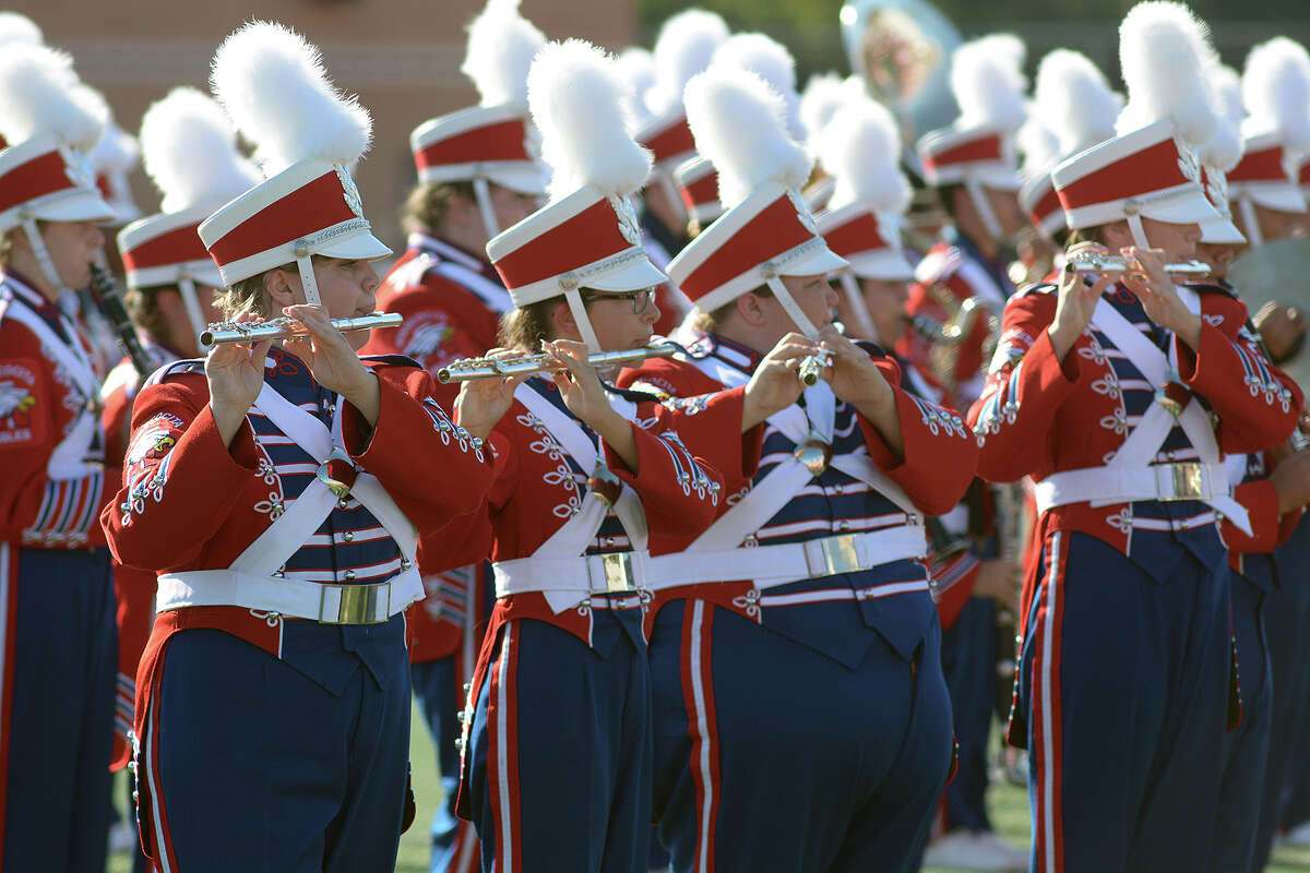 Atascocita High students compete in marching band festival